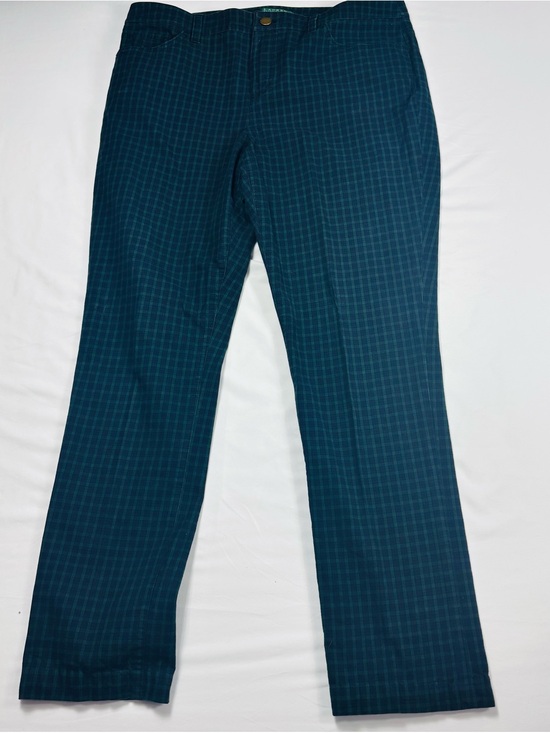 Ralph Lauren Pants - Ralph Lauren Green and Navy Plaid Pants